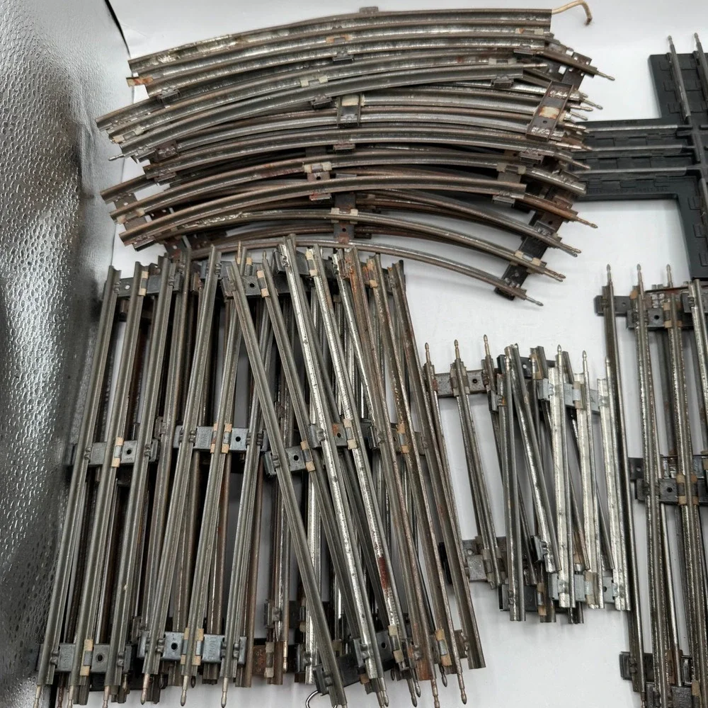 Lionel Train Track Lot 51 O Gauge Vintage Silver Straight Curved 1020 Crossing
